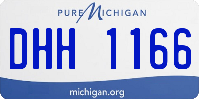 MI license plate DHH1166