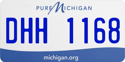 MI license plate DHH1168