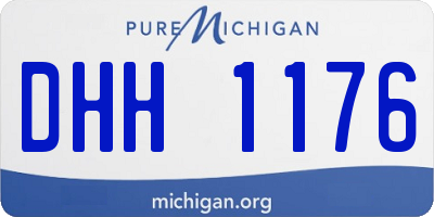 MI license plate DHH1176
