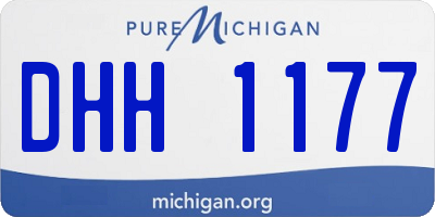 MI license plate DHH1177