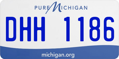 MI license plate DHH1186