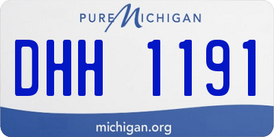 MI license plate DHH1191