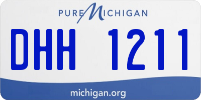 MI license plate DHH1211