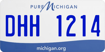 MI license plate DHH1214