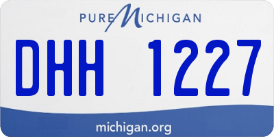 MI license plate DHH1227