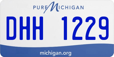 MI license plate DHH1229