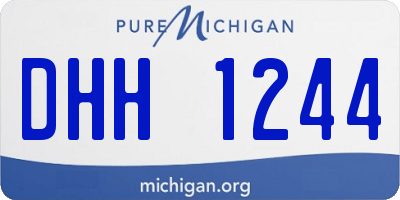 MI license plate DHH1244