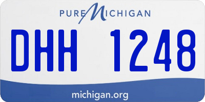 MI license plate DHH1248