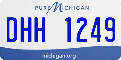 MI license plate DHH1249