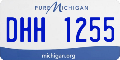 MI license plate DHH1255