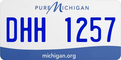 MI license plate DHH1257