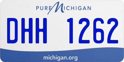 MI license plate DHH1262