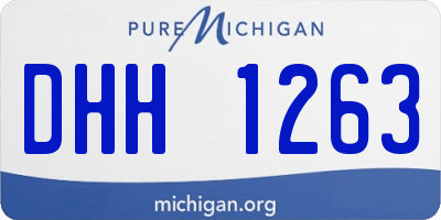 MI license plate DHH1263
