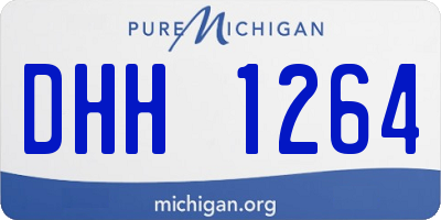 MI license plate DHH1264
