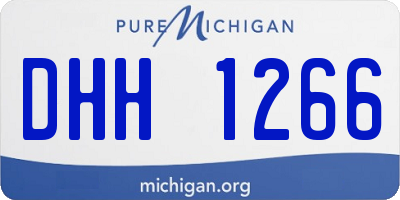MI license plate DHH1266