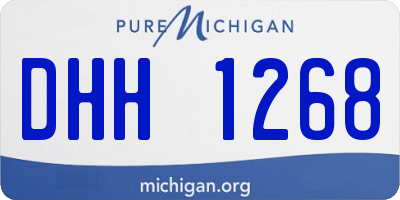 MI license plate DHH1268
