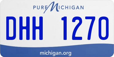 MI license plate DHH1270