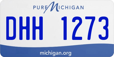 MI license plate DHH1273