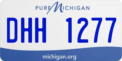 MI license plate DHH1277