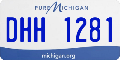 MI license plate DHH1281