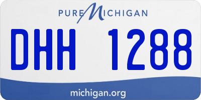 MI license plate DHH1288