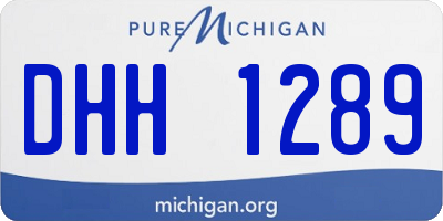 MI license plate DHH1289