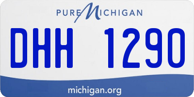MI license plate DHH1290