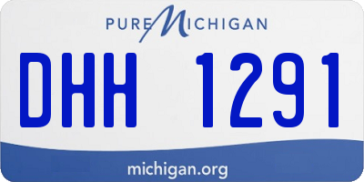 MI license plate DHH1291