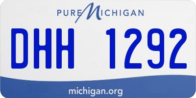 MI license plate DHH1292