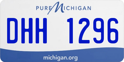 MI license plate DHH1296