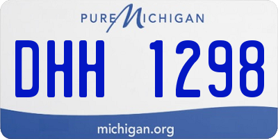 MI license plate DHH1298