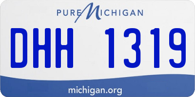 MI license plate DHH1319