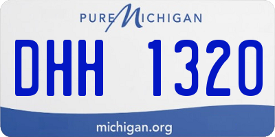 MI license plate DHH1320