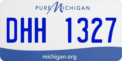 MI license plate DHH1327
