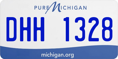 MI license plate DHH1328