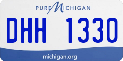 MI license plate DHH1330