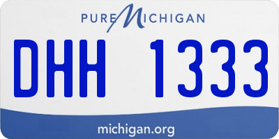 MI license plate DHH1333