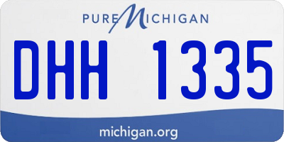 MI license plate DHH1335