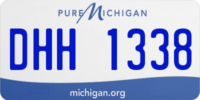 MI license plate DHH1338