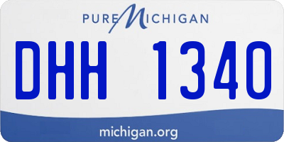 MI license plate DHH1340