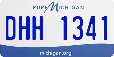 MI license plate DHH1341