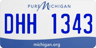 MI license plate DHH1343