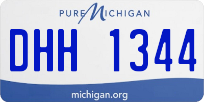 MI license plate DHH1344