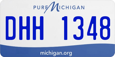 MI license plate DHH1348