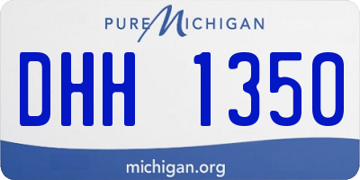 MI license plate DHH1350