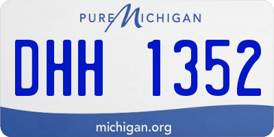 MI license plate DHH1352
