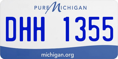 MI license plate DHH1355