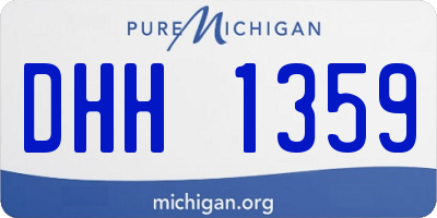 MI license plate DHH1359