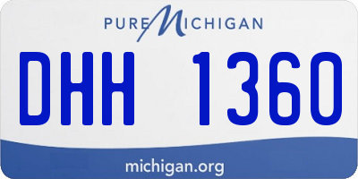 MI license plate DHH1360