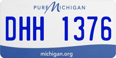 MI license plate DHH1376
